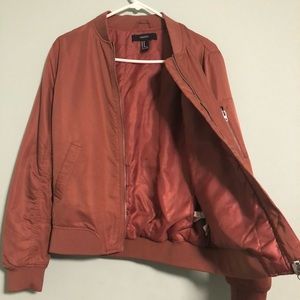Forever 21 Burnt Orange Bomber Jacket